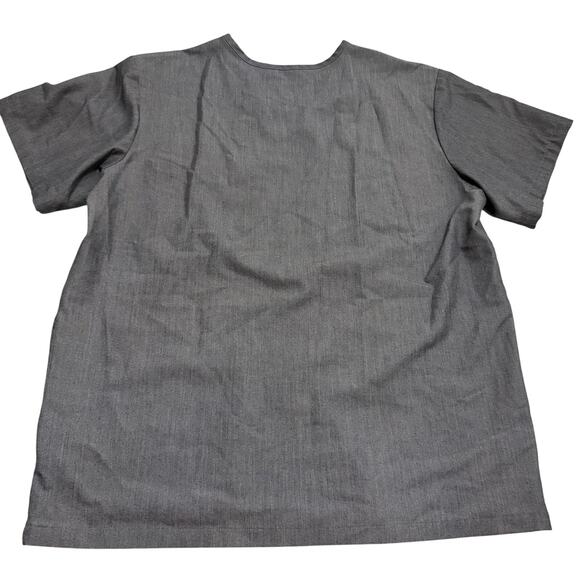 EUC Figs men’s gray scrub top sz M front pocket nurse attire workwear gently usd - Picture 2 of 13